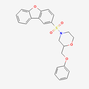 4-(Dibenzo[b,d]furan-2-ylsulfonyl)-2-(phenoxymethyl)morpholine