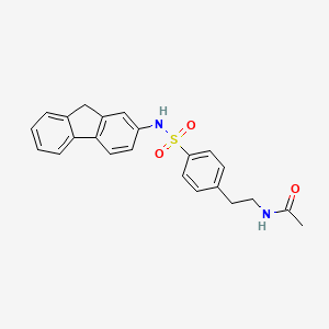 N-{2-[4-(9H-fluoren-2-ylsulfamoyl)phenyl]ethyl}acetamide