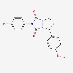 6-(4-fluorophenyl)-3-(4-methoxyphenyl)-1H-imidazo[1,5-c][1,3]thiazole-5,7(6H,7aH)-dione