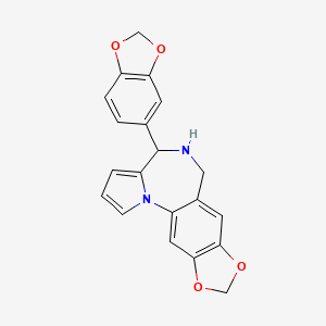 4-(1,3-benzodioxol-5-yl)-5,6-dihydro-4H-[1,3]dioxolo[4,5-h]pyrrolo[1,2-a][1,4]benzodiazepine