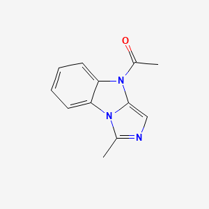 1-(1-methyl-4H-imidazo[1,5-a]benzimidazol-4-yl)ethanone