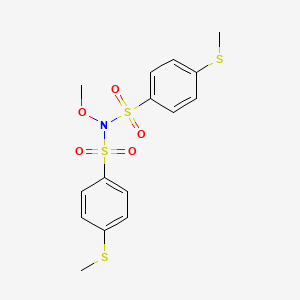 N-methoxy-4-(methylsulfanyl)-N-{[4-(methylsulfanyl)phenyl]sulfonyl}benzenesulfonamide