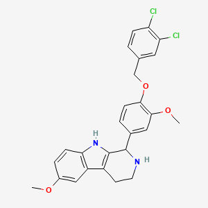 1-{4-[(3,4-dichlorobenzyl)oxy]-3-methoxyphenyl}-6-methoxy-2,3,4,9-tetrahydro-1H-beta-carboline