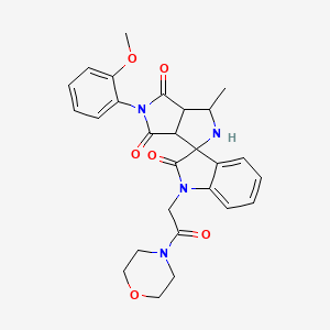 5'-(2-Methoxyphenyl)-3'-methyl-1-(2-morpholin-4-YL-2-oxoethyl)-3A',6A'-dihydro-2'H-spiro[indole-3,1'-pyrrolo[3,4-C]pyrrole]-2,4',6'(1H,3'H,5'H)-trione