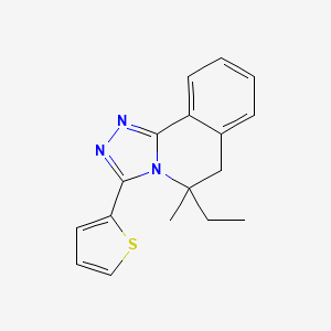 5-Ethyl-5-methyl-3-(thiophen-2-yl)-5,6-dihydro[1,2,4]triazolo[3,4-a]isoquinoline