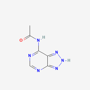 molecular formula C6H6N6O B11072100 N-(3H-[1,2,3]triazolo[4,5-d]pyrimidin-7-yl)acetamide 