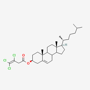 molecular formula C31H47Cl3O2 B11072119 (3beta,8xi,9xi,14xi)-Cholest-5-en-3-yl 3,4,4-trichlorobut-3-enoate 