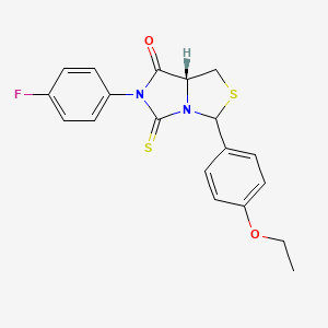 (7aR)-3-(4-ethoxyphenyl)-6-(4-fluorophenyl)-5-thioxotetrahydro-7H-imidazo[1,5-c][1,3]thiazol-7-one