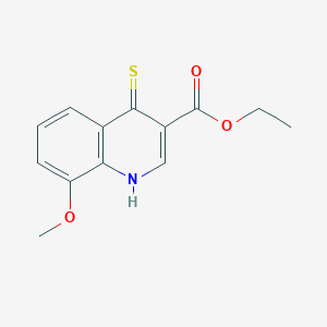 Ethyl 8-methoxy-4-thioxo-1,4-dihydroquinoline-3-carboxylate