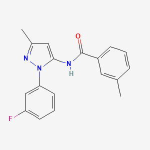 N-[1-(3-fluorophenyl)-3-methyl-1H-pyrazol-5-yl]-3-methylbenzamide