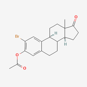 (8xi,13xi)-2-Bromo-17-oxoestra-1,3,5(10)-trien-3-yl acetate