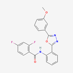 2,4-difluoro-N-{2-[5-(3-methoxyphenyl)-1,3,4-oxadiazol-2-yl]phenyl}benzamide