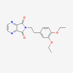 6-[2-(3,4-diethoxyphenyl)ethyl]-5H-pyrrolo[3,4-b]pyrazine-5,7(6H)-dione