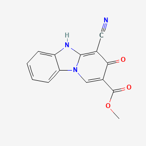 Methyl 4-cyano-3-hydroxypyrido[1,2-a]benzimidazole-2-carboxylate