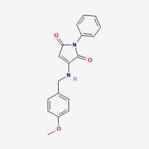 3-[(4-methoxybenzyl)amino]-1-phenyl-1H-pyrrole-2,5-dione