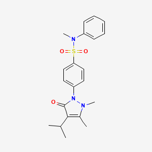 4-(4-isopropyl-2,3-dimethyl-5-oxo-2,5-dihydro-1H-pyrazol-1-yl)-N-methyl-N-phenylbenzenesulfonamide