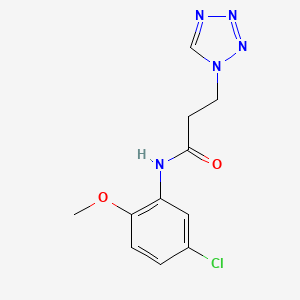 N-(5-chloro-2-methoxyphenyl)-3-(1H-tetrazol-1-yl)propanamide