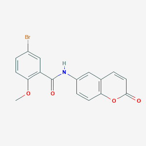 5-bromo-2-methoxy-N-(2-oxo-2H-chromen-6-yl)benzamide