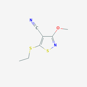 Isothiazole-4-carbonitrile, 5-ethylsulfanyl-3-methoxy-