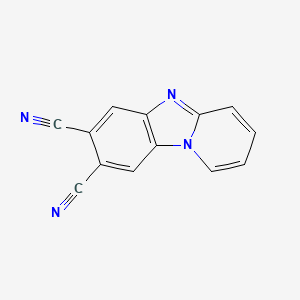 molecular formula C13H6N4 B11072317 Pyrido[1,2-a]benzimidazole-7,8-dicarbonitrile 