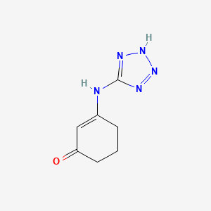 3-(1H-tetrazol-5-ylamino)cyclohex-2-en-1-one