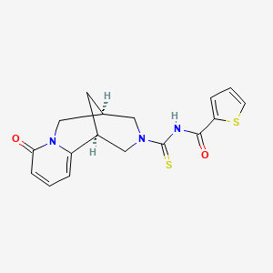 N-{[(1S,5R)-8-oxo-1,5,6,8-tetrahydro-2H-1,5-methanopyrido[1,2-a][1,5]diazocin-3(4H)-yl]carbonothioyl}thiophene-2-carboxamide