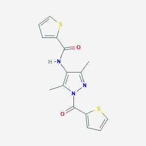 N-[3,5-dimethyl-1-(thiophen-2-ylcarbonyl)-1H-pyrazol-4-yl]thiophene-2-carboxamide