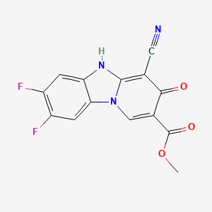 Methyl 4-cyano-7,8-difluoro-3-hydroxypyrido[1,2-a]benzimidazole-2-carboxylate