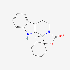 2-methylspiro[4-oxa-6,16-diazatetracyclo[7.7.0.02,6.010,15]hexadeca-1(9),10,12,14-tetraene-3,1'-cyclohexane]-5-one