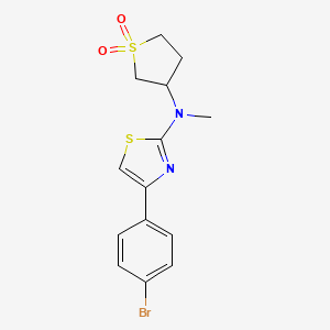 4-(4-bromophenyl)-N-(1,1-dioxidotetrahydrothiophen-3-yl)-N-methyl-1,3-thiazol-2-amine