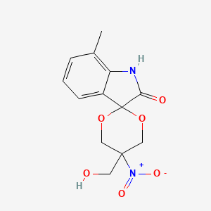 5-(hydroxymethyl)-7'-methyl-5-nitrospiro[1,3-dioxane-2,3'-indol]-2'(1'H)-one