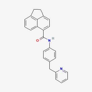 N-[4-(pyridin-2-ylmethyl)phenyl]-1,2-dihydroacenaphthylene-5-carboxamide