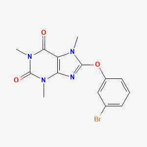 8-(3-Bromo-phenoxy)-1,3,7-trimethyl-3,7-dihydro-purine-2,6-dione