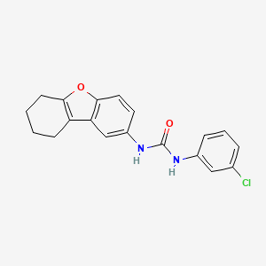 molecular formula C19H17ClN2O2 B11072533 N-(3-chlorophenyl)-N'-(6,7,8,9-tetrahydrodibenzo[b,d]furan-2-yl)urea 