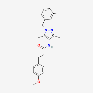 N-[3,5-dimethyl-1-(3-methylbenzyl)-1H-pyrazol-4-yl]-3-(4-methoxyphenyl)propanamide