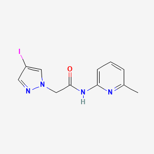 2-(4-iodo-1H-pyrazol-1-yl)-N-(6-methylpyridin-2-yl)acetamide