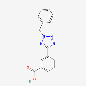 Benzoic acid, 3-(2-benzyl-2H-tetrazol-5-yl)-