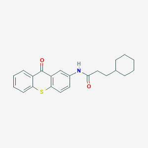 3-cyclohexyl-N-(9-oxo-9H-thioxanthen-2-yl)propanamide