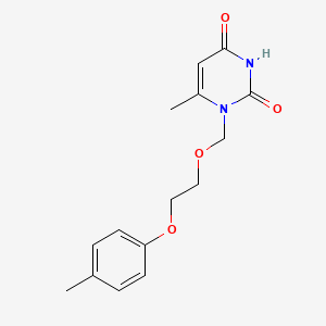 2,4(1H,3H)-Pyrimidinedione, 6-methyl-1-[[2-(4-methylphenoxy)ethoxy]methyl]-