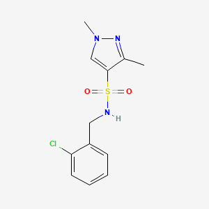 N-(2-chlorobenzyl)-1,3-dimethyl-1H-pyrazole-4-sulfonamide