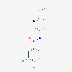 molecular formula C13H10Cl2N2O2 B11072759 3,4-dichloro-N-(6-methoxypyridin-3-yl)benzamide 