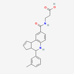 3-({[4-(3-Methylphenyl)-3A,4,5,9B-tetrahydro-3H-cyclopenta[C]quinolin-8-YL]carbonyl}amino)propanoic acid