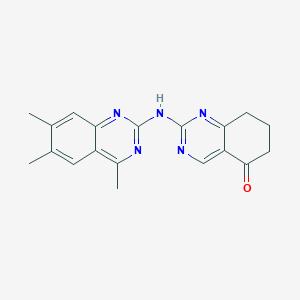 2-[(4,6,7-trimethylquinazolin-2-yl)amino]-7,8-dihydroquinazolin-5(6H)-one