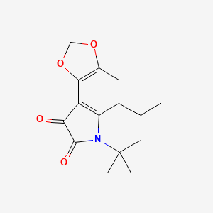 4,4,6-trimethyl-4H-[1,3]dioxolo[4,5-g]pyrrolo[3,2,1-ij]quinoline-1,2-dione