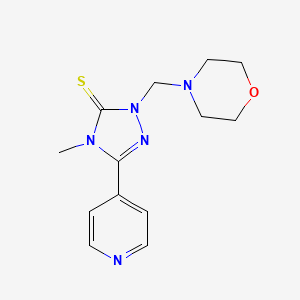 4-methyl-2-(morpholin-4-ylmethyl)-5-(pyridin-4-yl)-2,4-dihydro-3H-1,2,4-triazole-3-thione