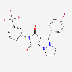 molecular formula C21H17F4N3O2 B11072830 C21H17F4N3O2 