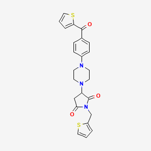 3-{4-[4-(Thiophen-2-ylcarbonyl)phenyl]piperazin-1-yl}-1-(thiophen-2-ylmethyl)pyrrolidine-2,5-dione