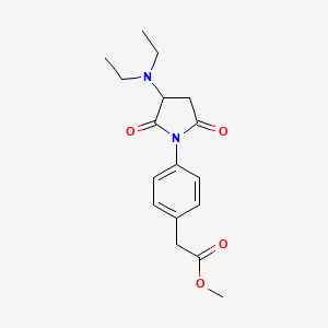 Methyl {4-[3-(diethylamino)-2,5-dioxopyrrolidin-1-yl]phenyl}acetate