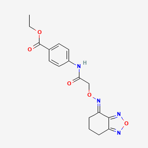 ethyl 4-[({[(4E)-6,7-dihydro-2,1,3-benzoxadiazol-4(5H)-ylideneamino]oxy}acetyl)amino]benzoate