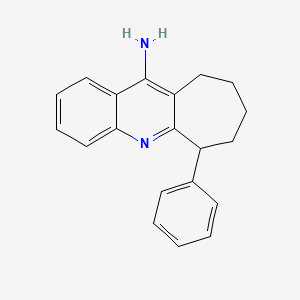 molecular formula C20H20N2 B11073037 6-phenyl-7,8,9,10-tetrahydro-6H-cyclohepta[b]quinolin-11-amine 